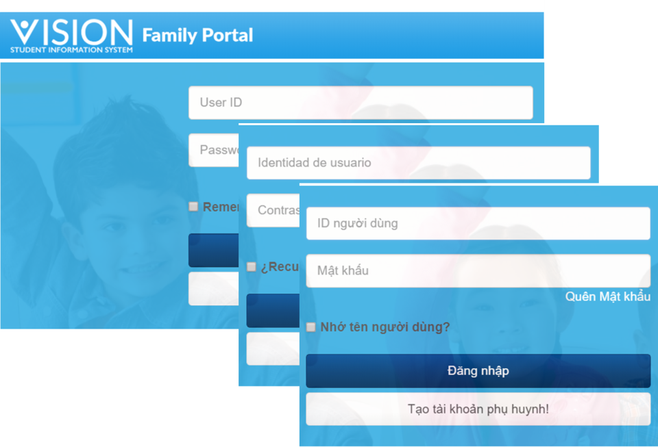 screenshot of Vision SIS